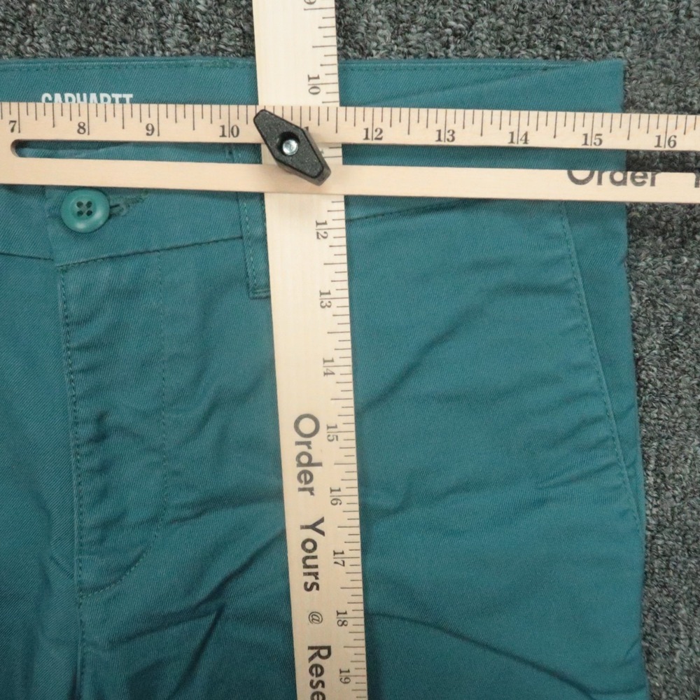 Carhartt Pants Mens 30x32 Blue Sid WIP Work‎ In Progress Straight Stretch - Picture 7 of 11